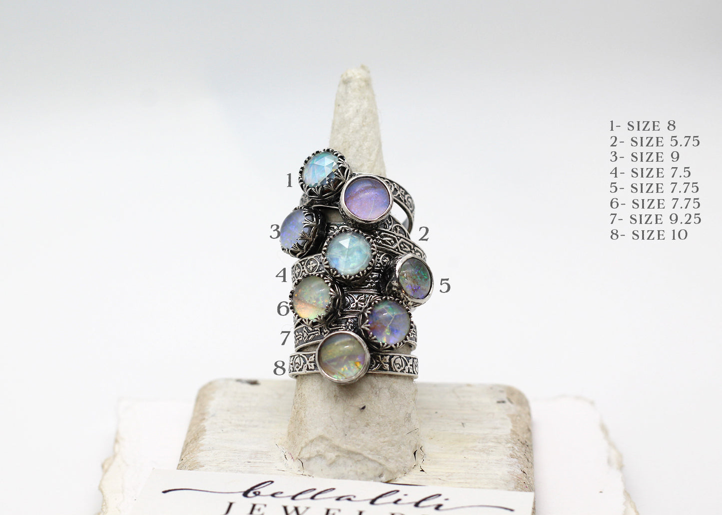 The Amélie Opal Ring, Sterling Opal Doublet Ring