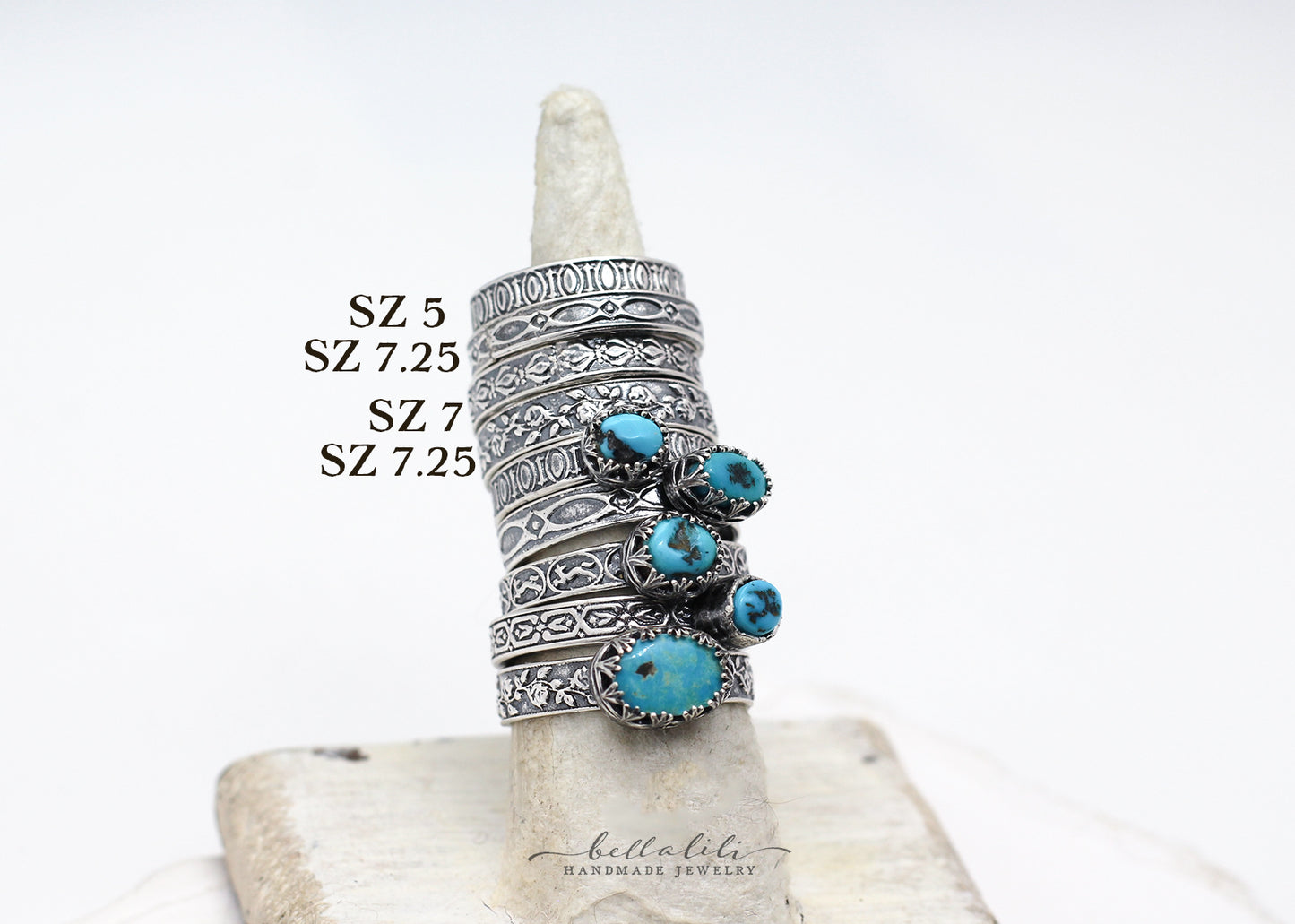 Reclaimed Sterling Pattern Ring Bands