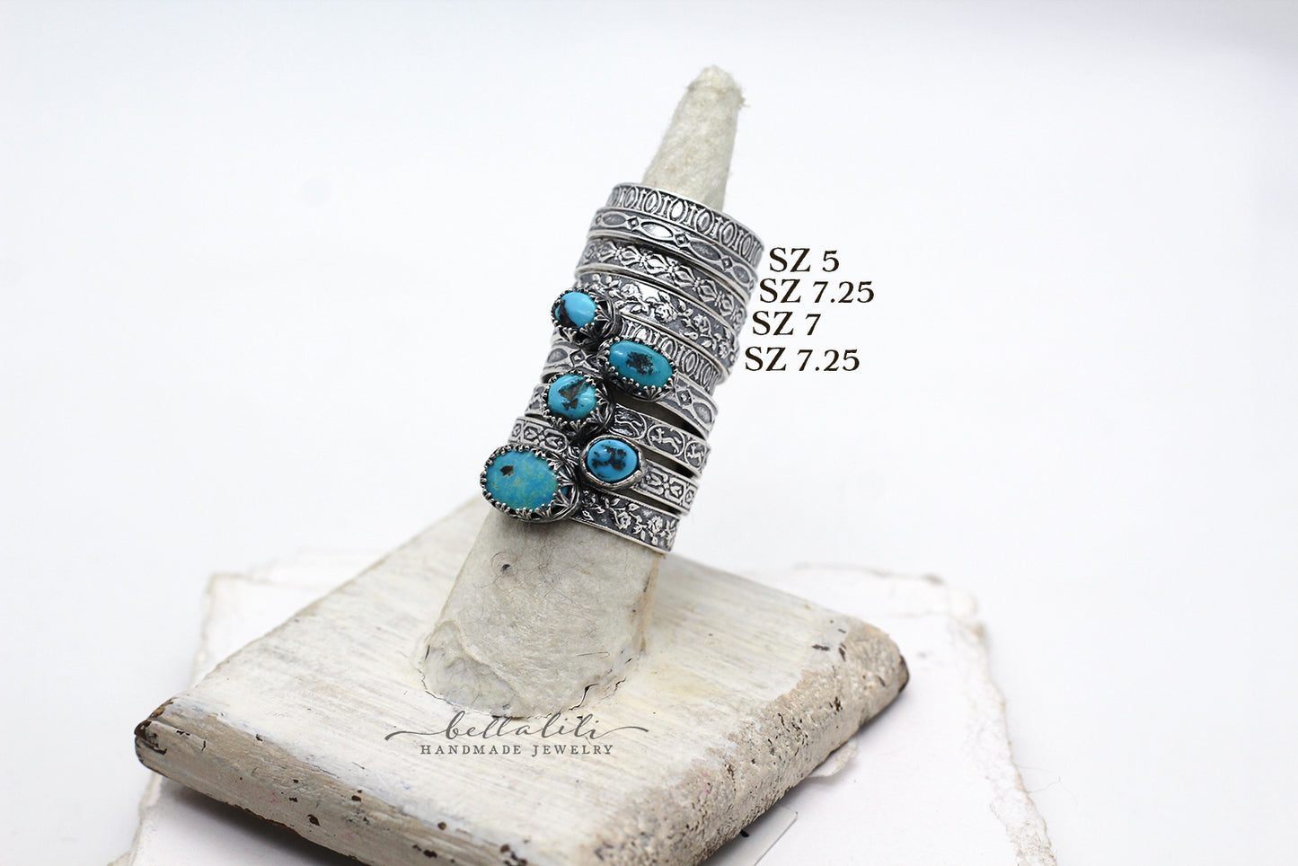 Reclaimed Sterling Pattern Ring Bands
