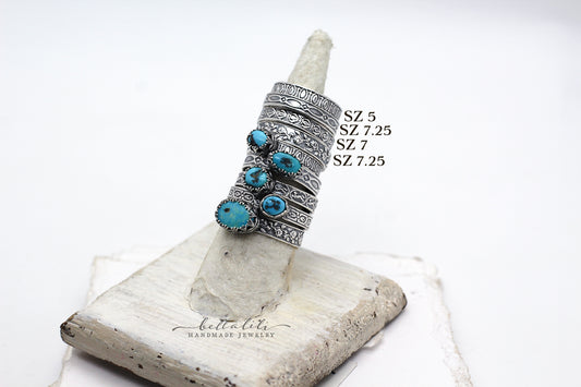 Reclaimed Sterling Pattern Ring Bands