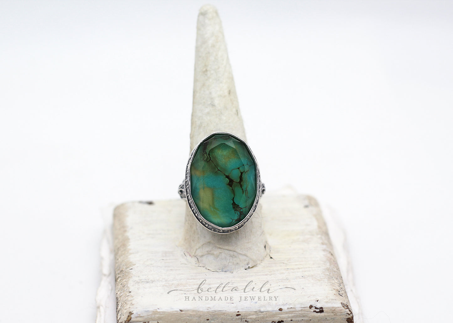 The Allegory of the Cypress Ring, Sterling Silver & Turquoise
