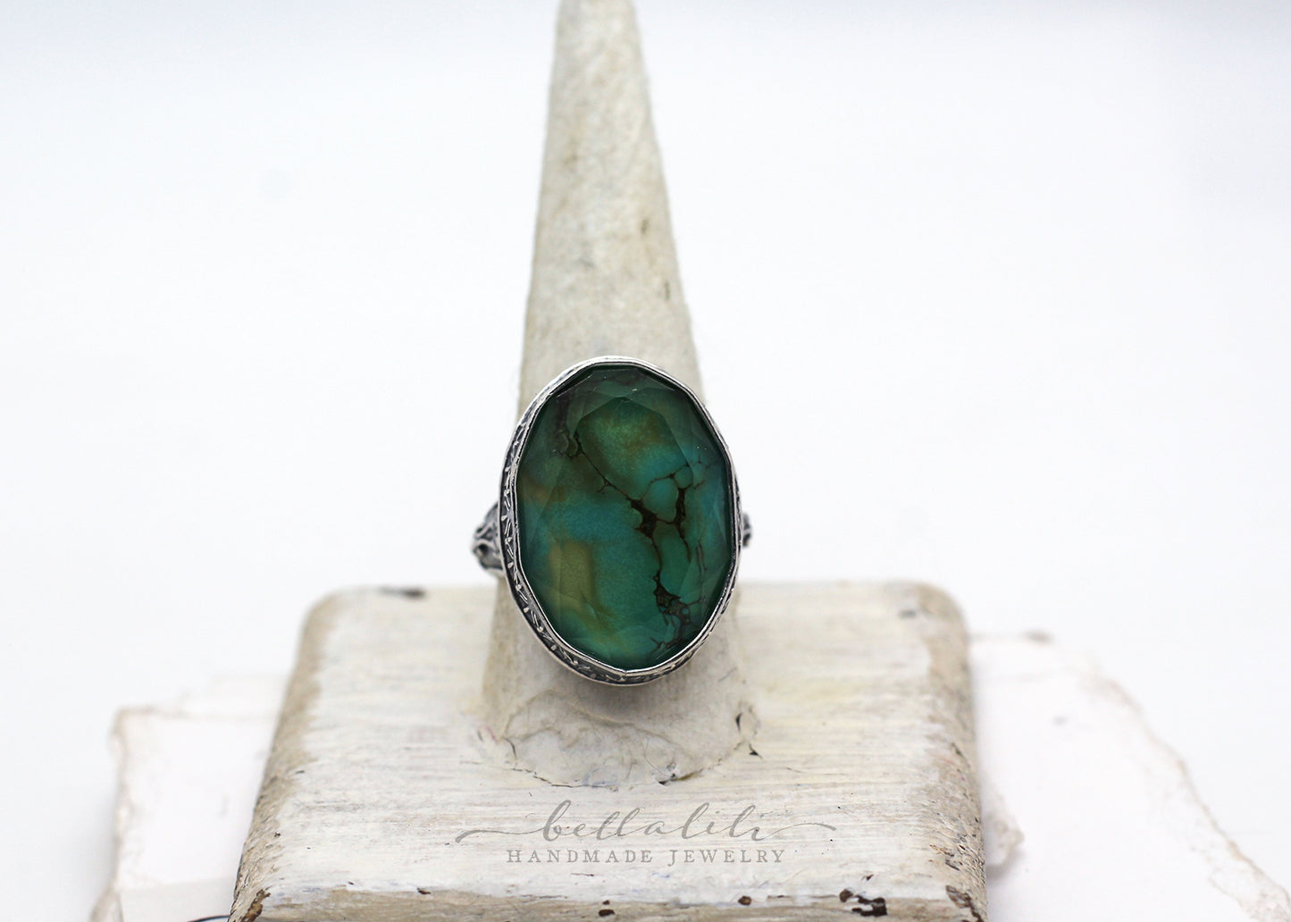 The Allegory of the Cypress Ring, Sterling Silver & Turquoise