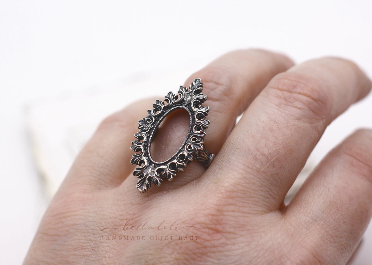 the Void Ring, Open Frame Sterling Silver Ring