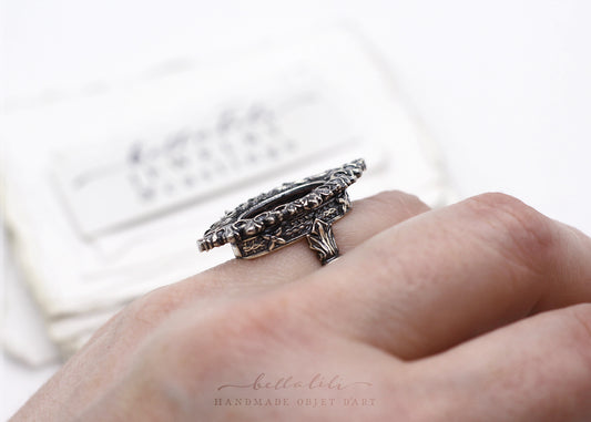 the Void Ring, Open Frame Sterling Silver Ring