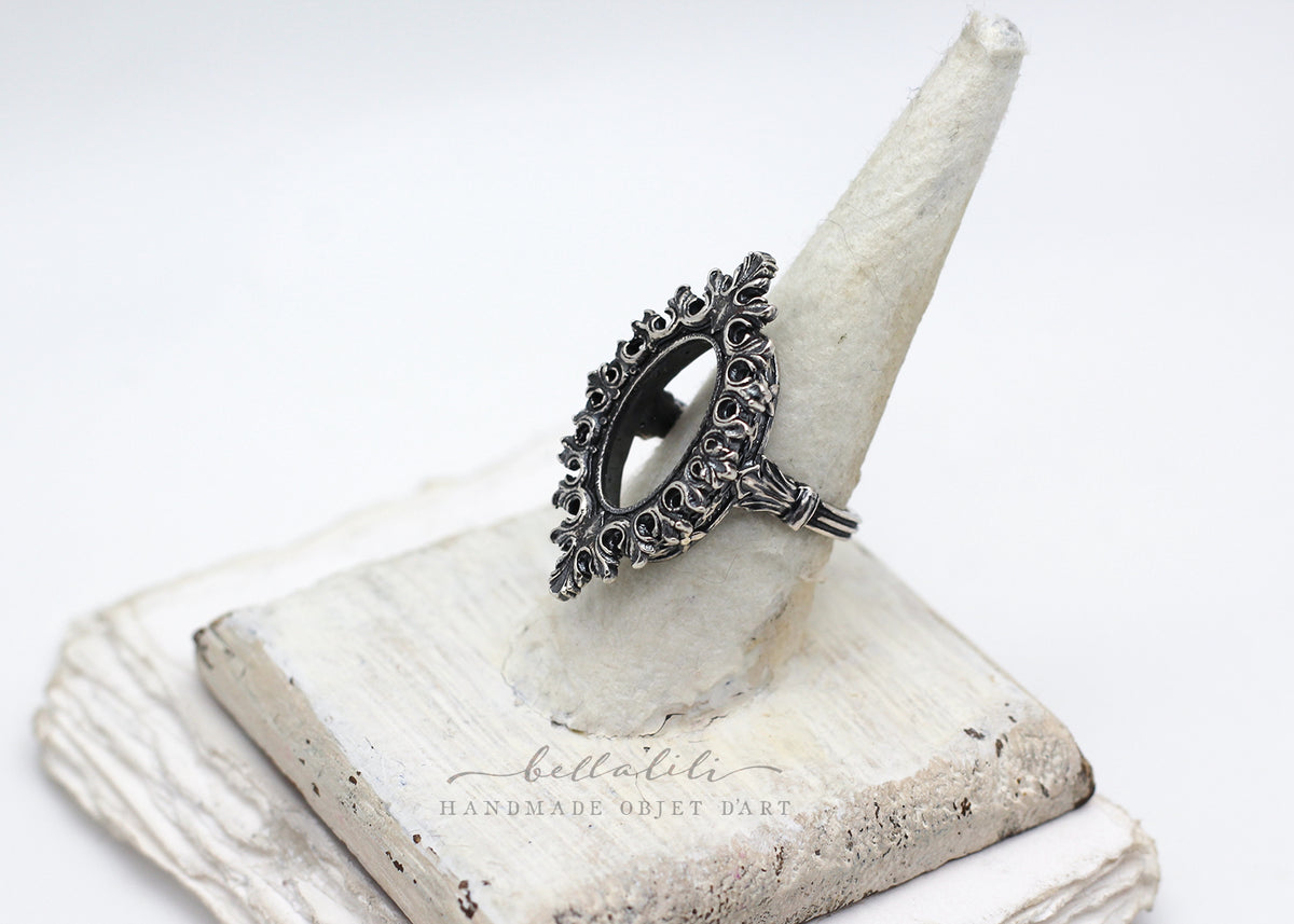 the Void Ring, Open Frame Sterling Silver Ring