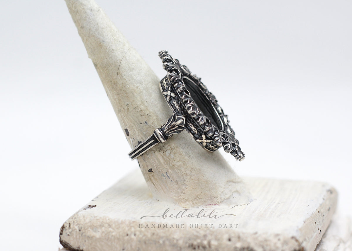 the Void Ring, Open Frame Sterling Silver Ring