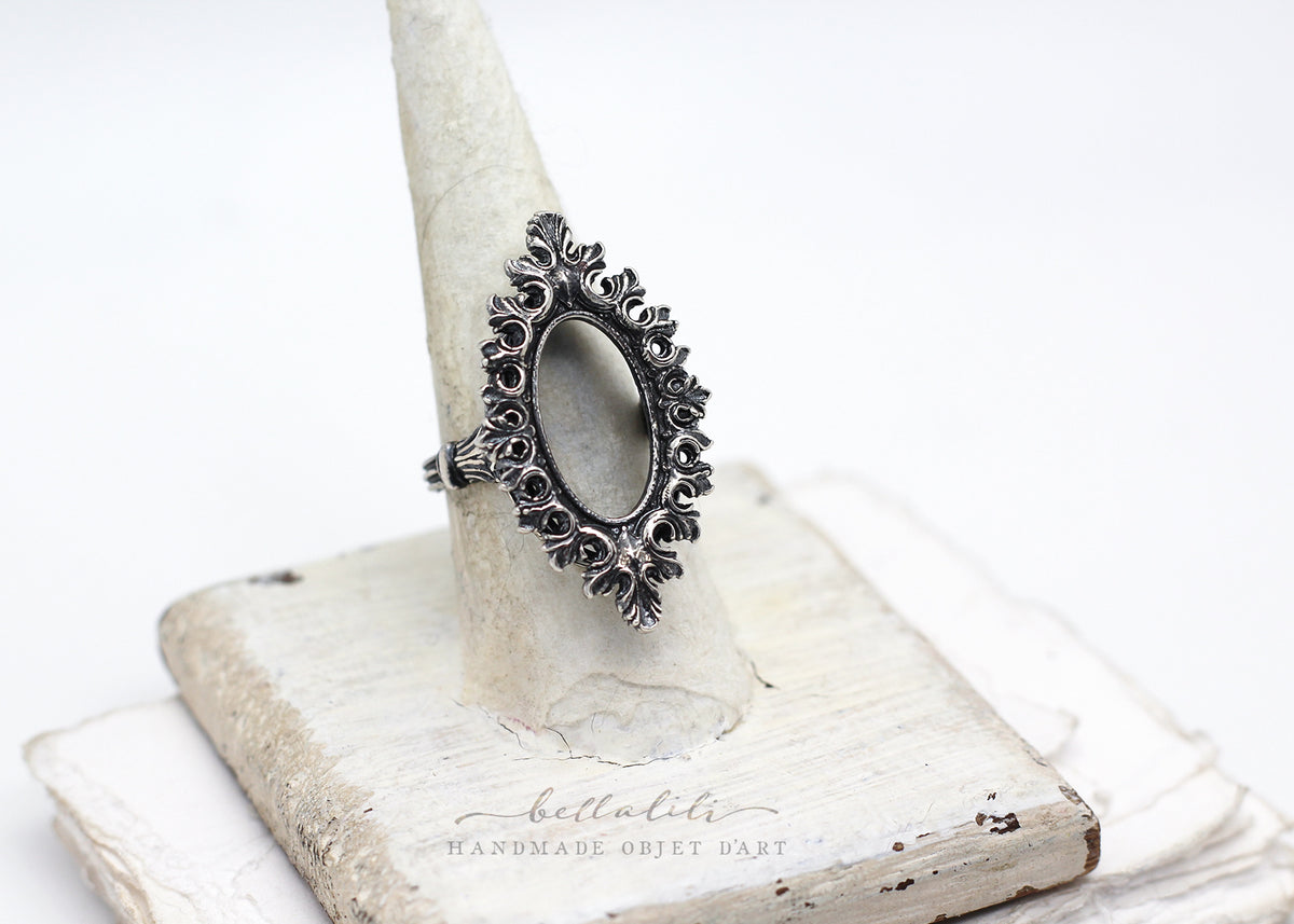 the Void Ring, Open Frame Sterling Silver Ring