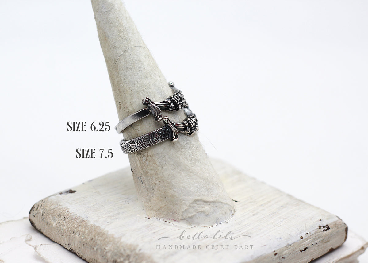 Warding Ring, Sterling Silver Ring guard