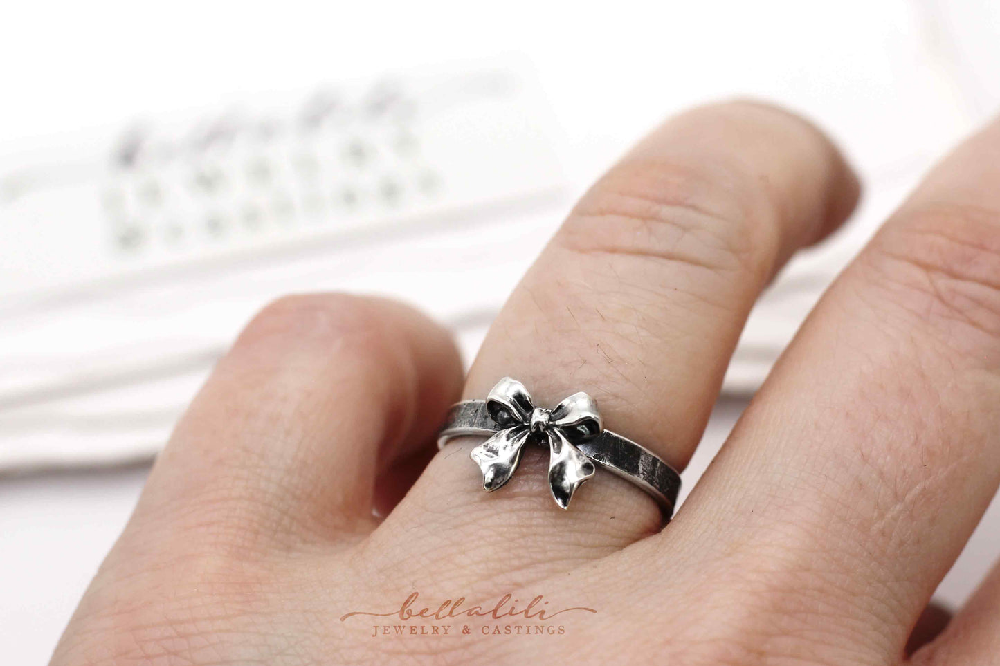 Bow Ring, Sterling Silver