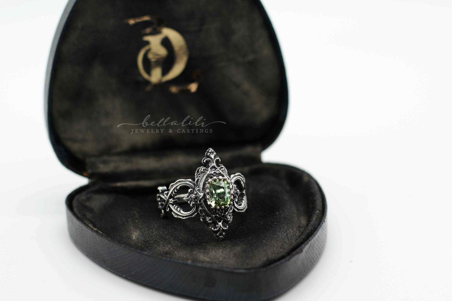 Final Sale, Green Goddess Rings, 1.26 ct Green Tourmaline Sterling Silver Ring