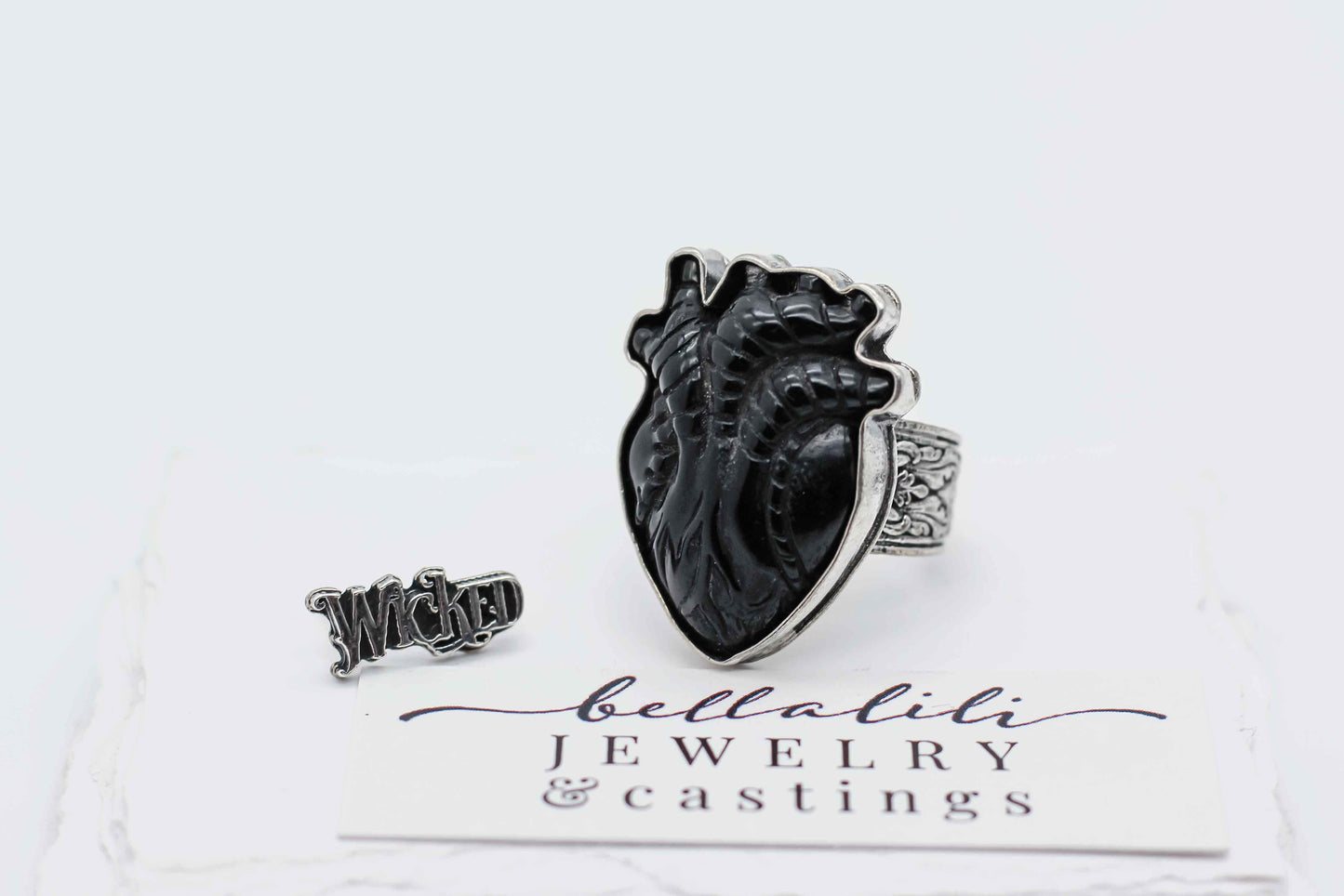 Size 10, My Wicked Heart, Ring, Sterling Silver