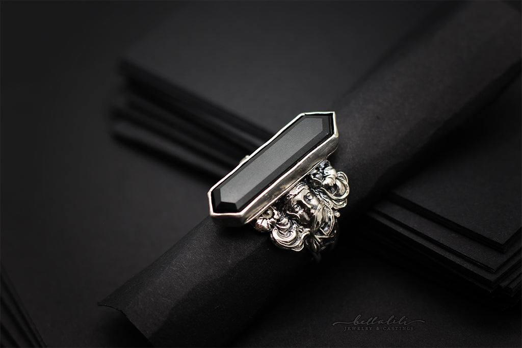 Lady Umbra, Erebos Reverie Rings, Sterling Silver