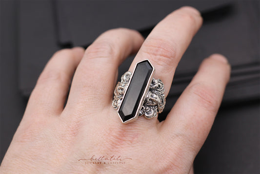 Lady Umbra, Erebos Reverie Rings, Sterling Silver