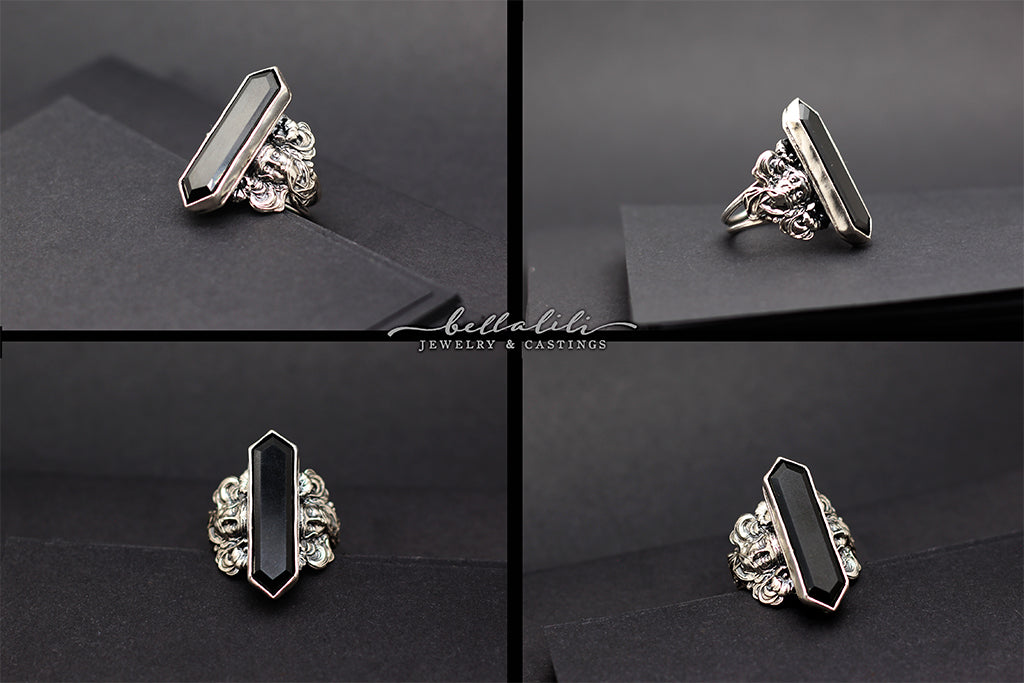 Lady Umbra, Erebos Reverie Rings, Sterling Silver