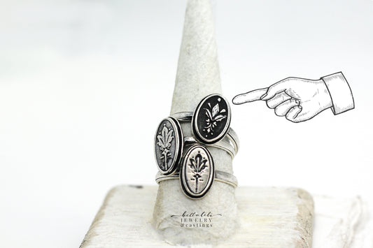 Darjeeling No.2, Tasseography Sterling Ring