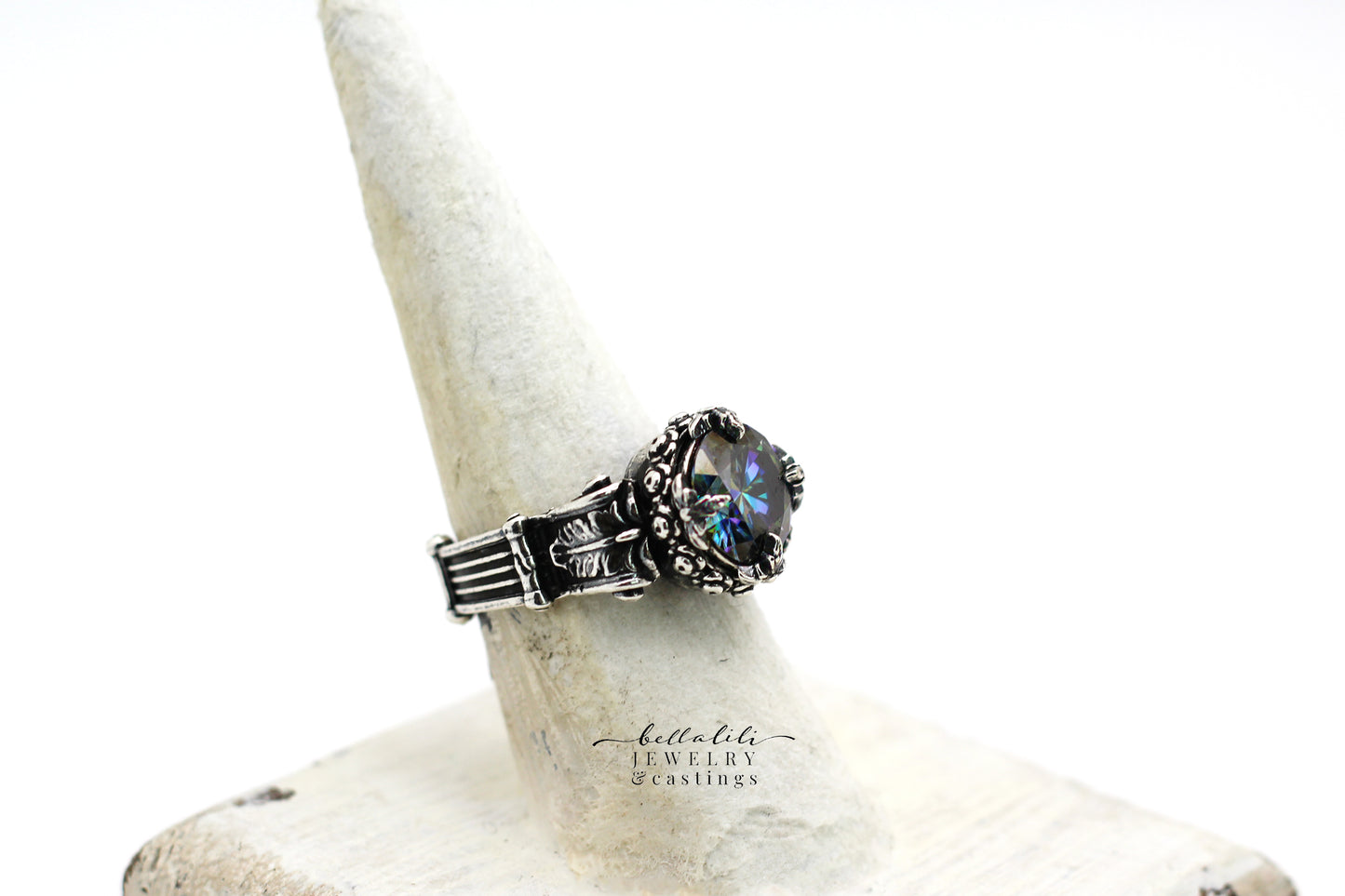 2ct Midnight Ring, Sterling Silver