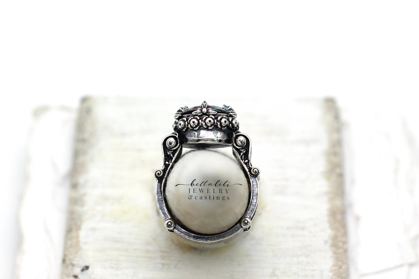 2ct Midnight Ring, Sterling Silver