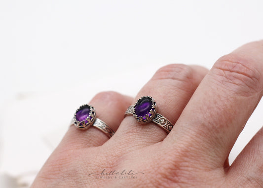 Amethyst Stacking Ring