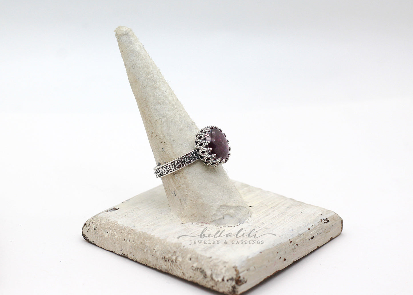 Burgundy Oath Ring, Star Ruby & Sterling